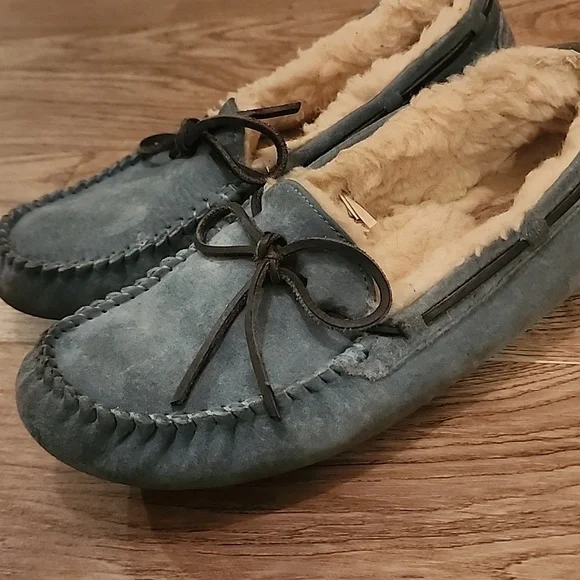 Ugg Dakota Atlantic Slippers Australia Womens Loafer  Aqua Teal Moccasin - Picture 15 of 16